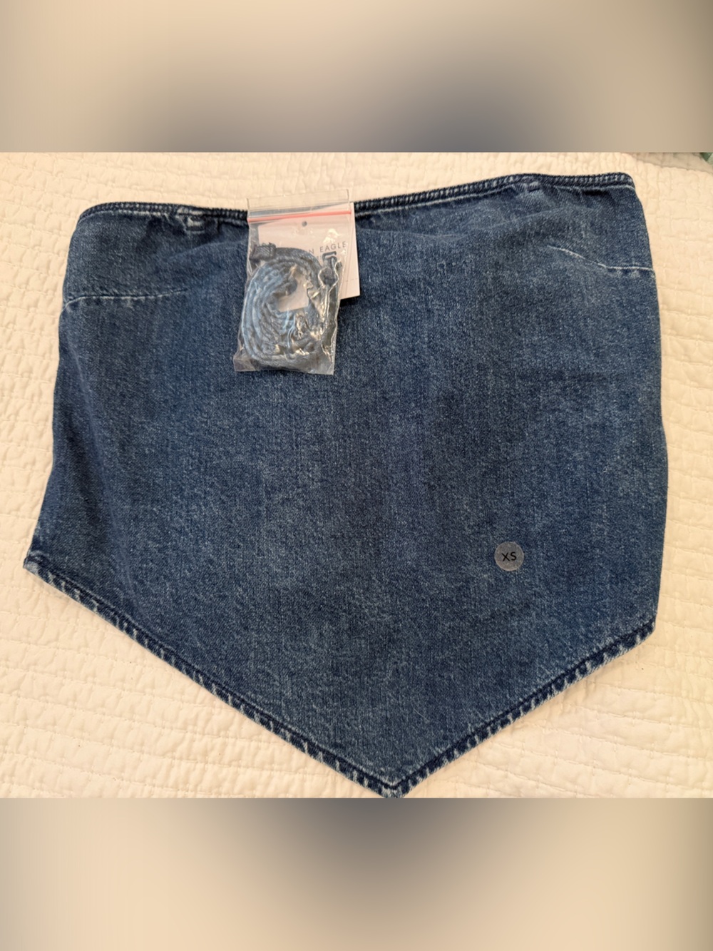 American Eagle Outfitters Dark Blue Denim Asymmetrical Skirt